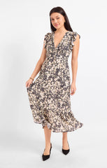 Painted Fields Midi Dress