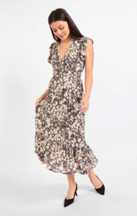 Painted Fields Midi Dress
