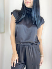 Mock Neck Muscle Tee