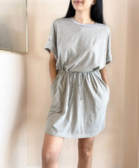 Rolled Sleeve Dress