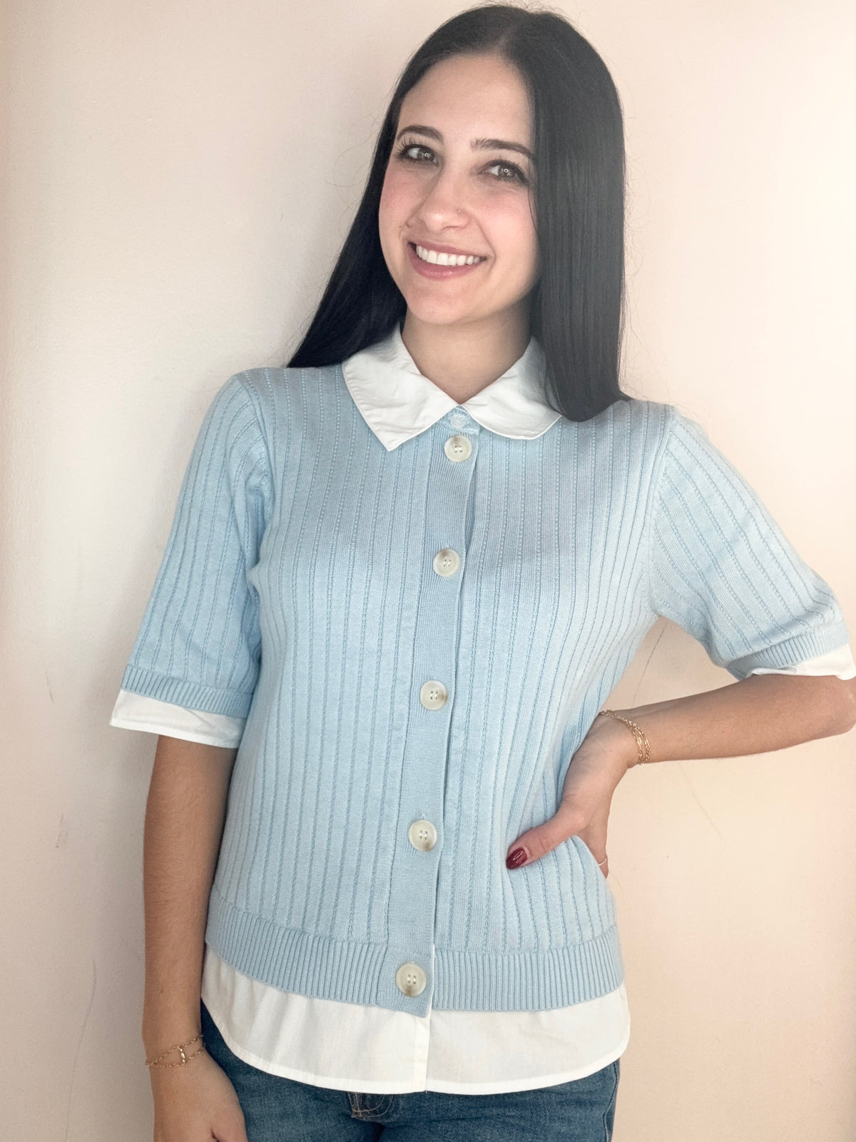 Alba Scrunch Sleeve Twofer