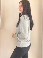 Jeweled Raglan Pullover