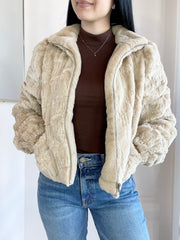 Sequin Puff Sleeve Jacket