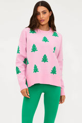 Callie Sweater Pink Christmas