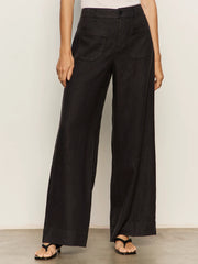 The Linen Marine Wide Leg Pant