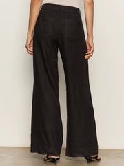 The Linen Marine Wide Leg Pant
