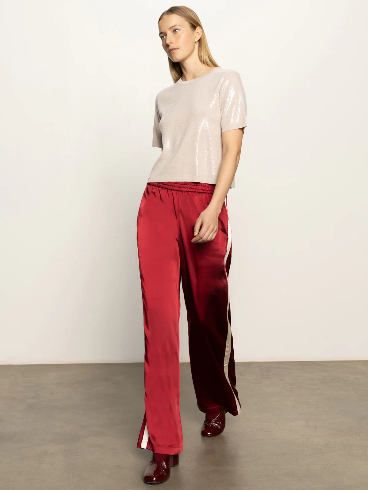Satin Track Pant