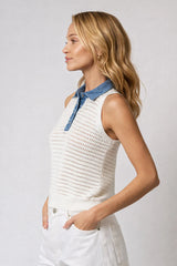 Coen Denim Collar Polo