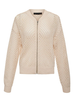 Stepping Out Bomber Sweater Jacket