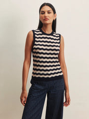Everyday Chevron Knit Shell