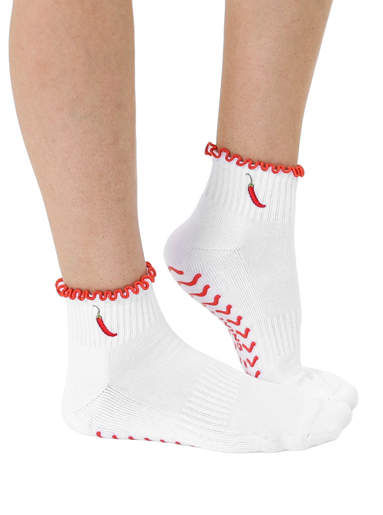 Chili Pepper Grip Sock