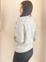 Jeweled Raglan Pullover