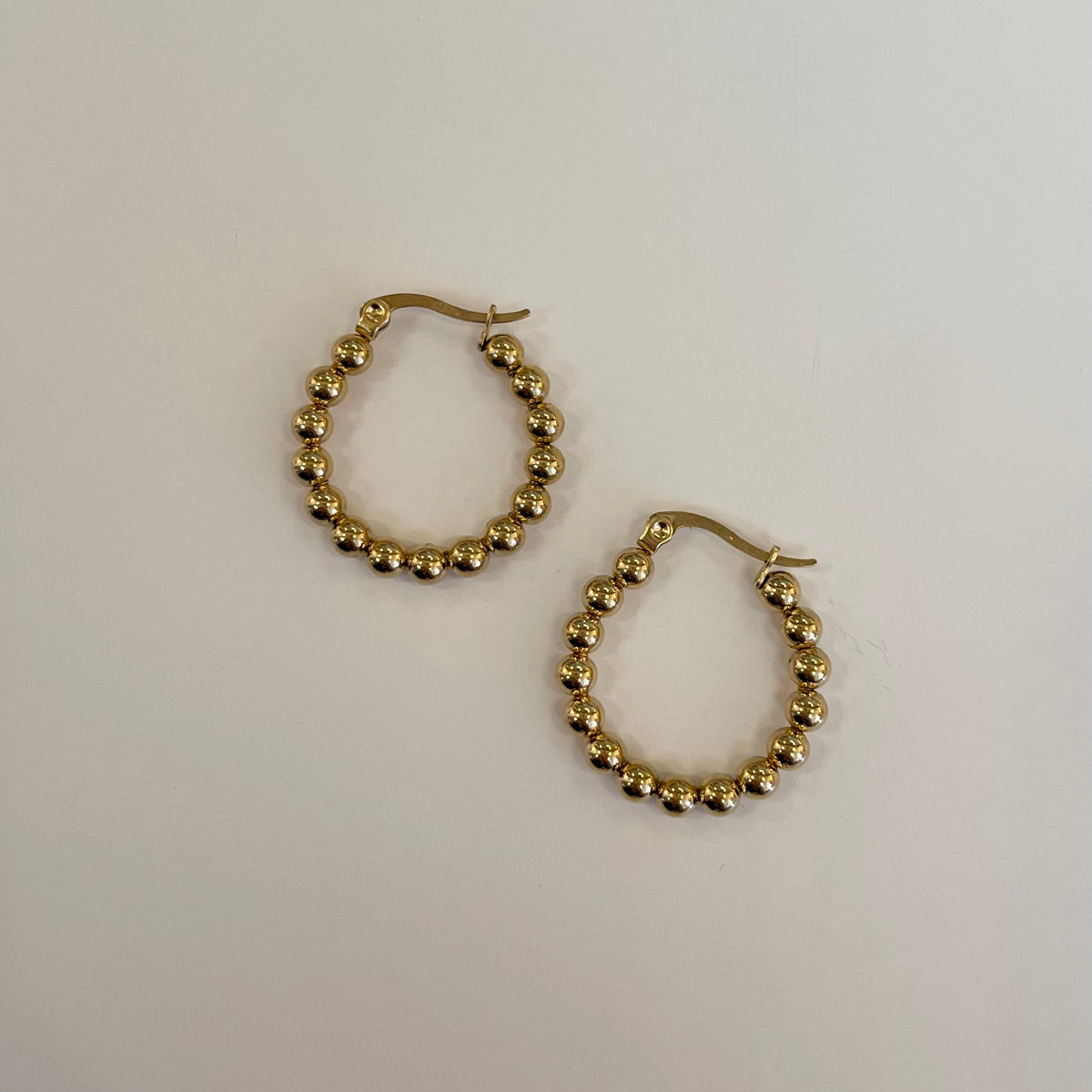 Ball Hoop Earrings