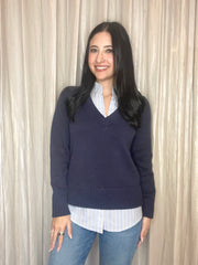 Maisie Mandarin Collar Twofer