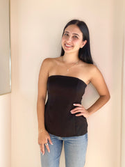 Romy Satin Tube Top