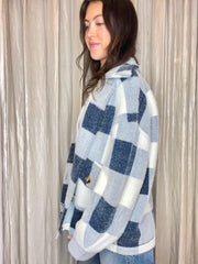 Lola Buffalo Plaid Sweater Jacket