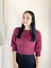 Alva Fluffy Cropped Knit