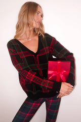 Joey Sweater Ribbon Plaid