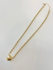 Holly Heart Necklace