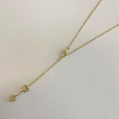 Atlas Delicate Lariat + Parker Celestial Charm