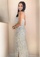 Luster Sequin Maxi Skirt