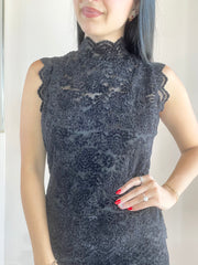 Tessa Sleeveless Stretch Lace Top
