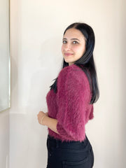 Alva Fluffy Cropped Knit