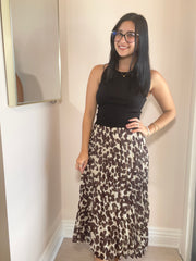 New Pleated Midi Skirt