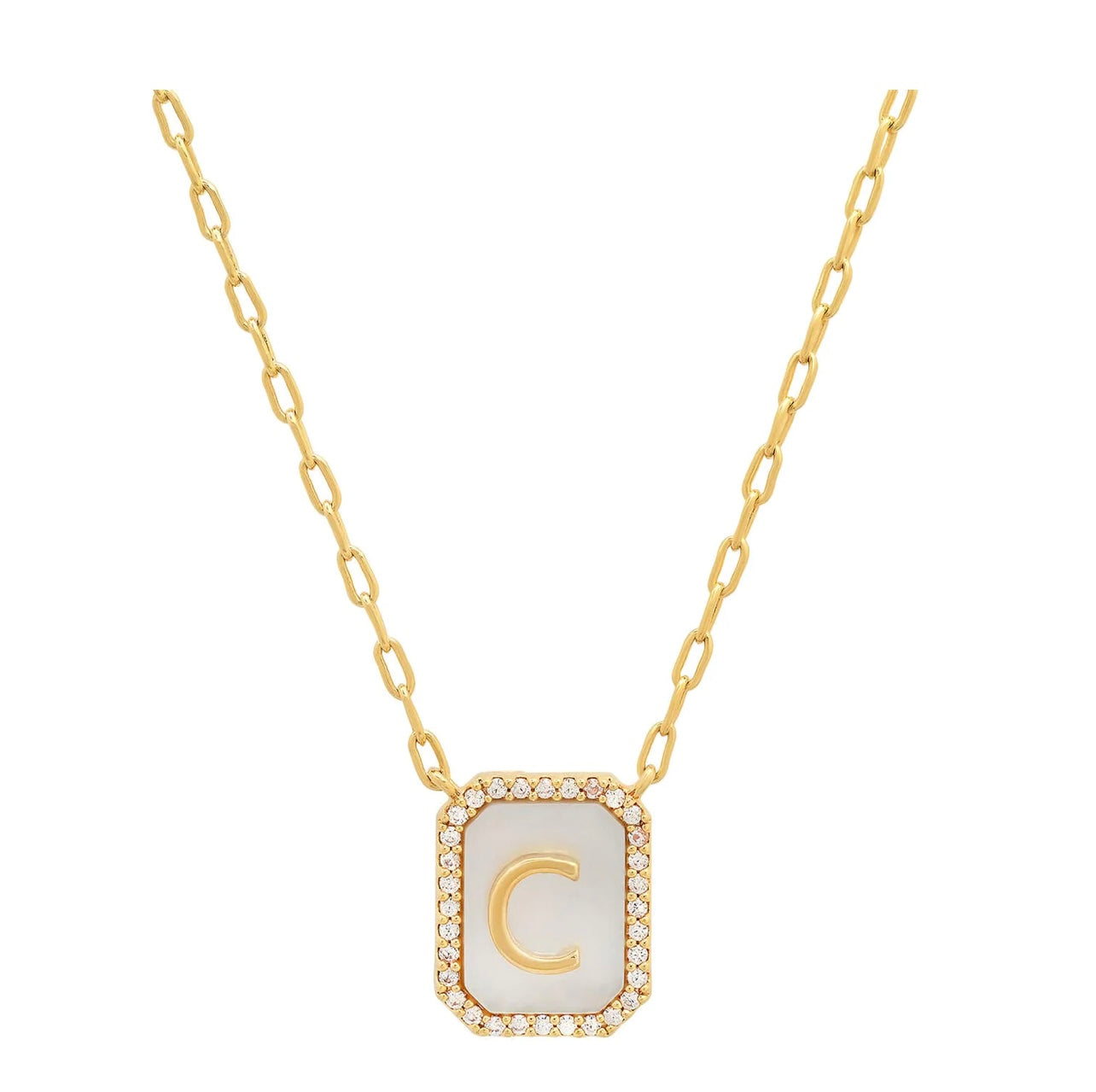 Initial Pendent w. Pearl