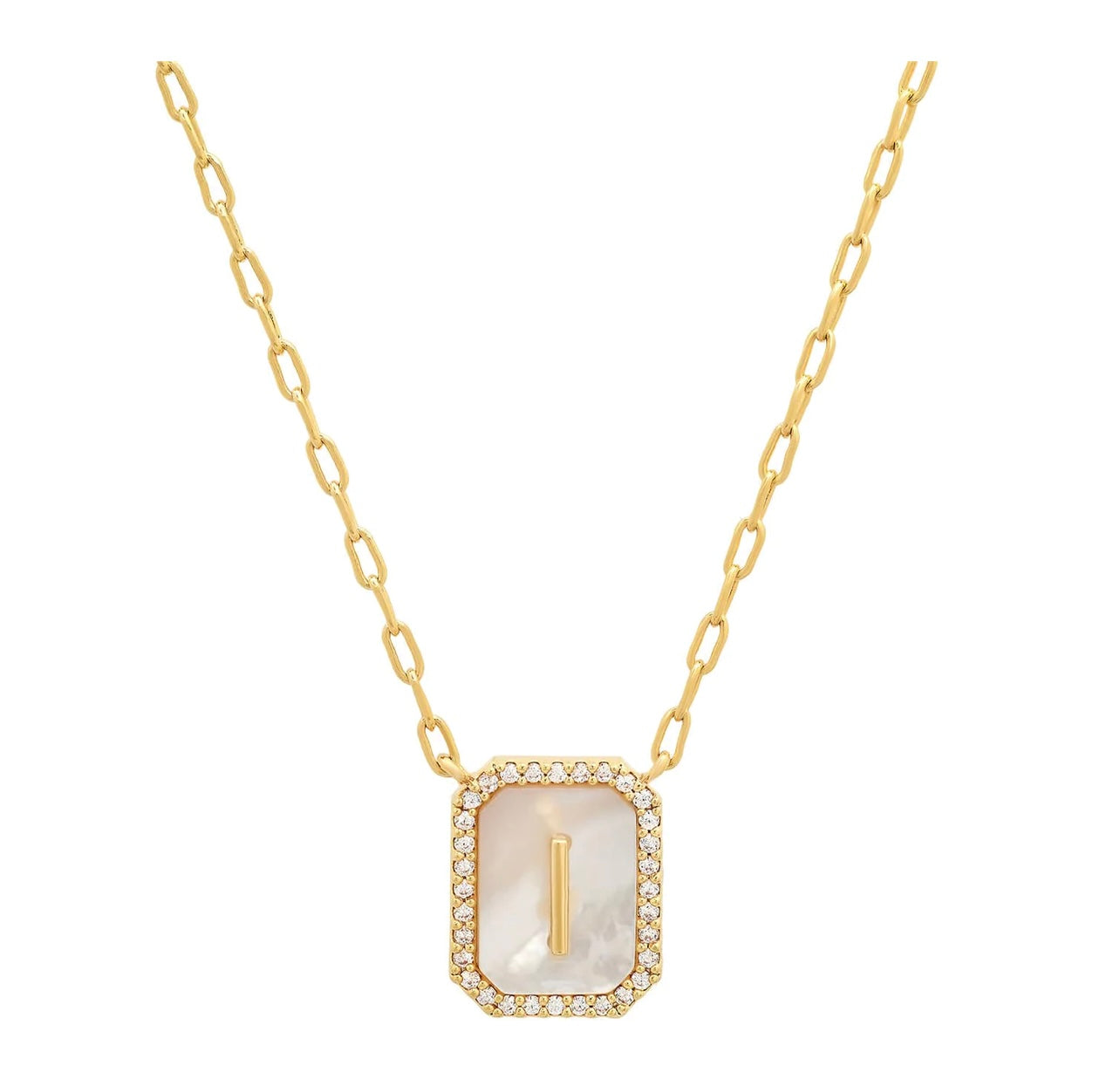 Initial Pendent w. Pearl