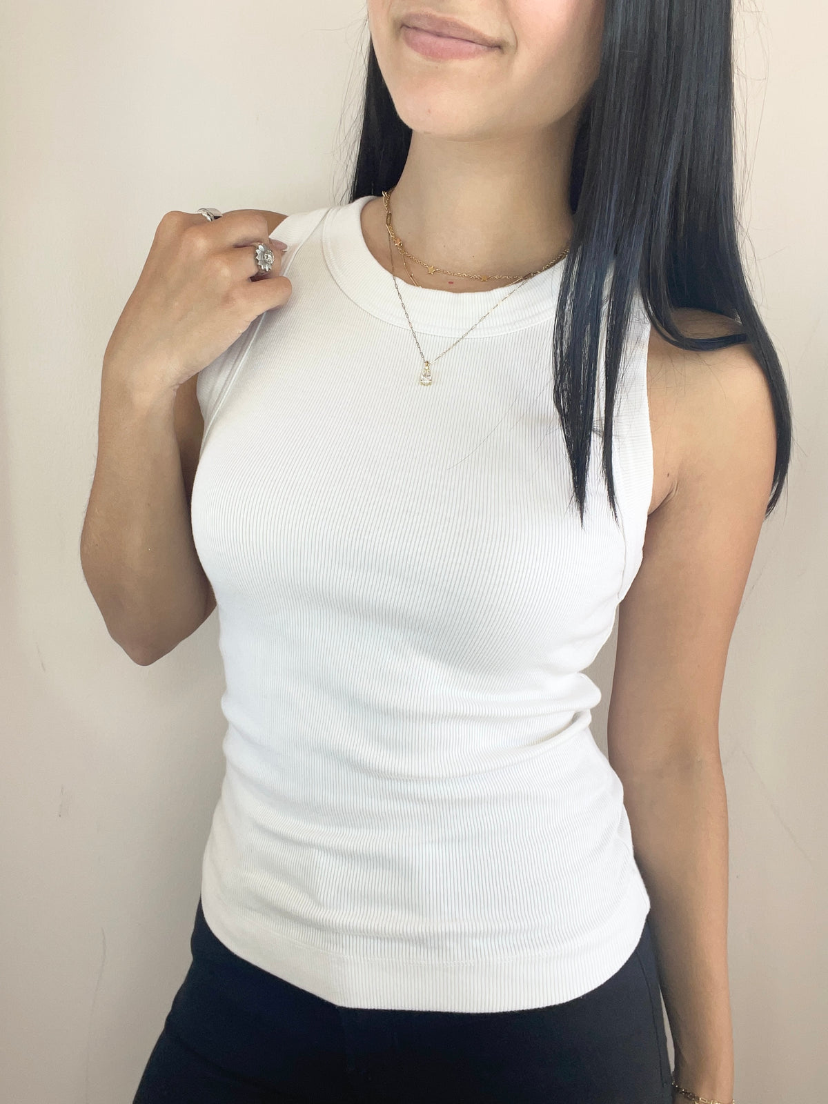 Gina Wide Binding Crop Tank