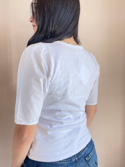 Joelene V Neck Shortsleeve Top