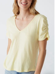Josie V Neck Ruched Tee