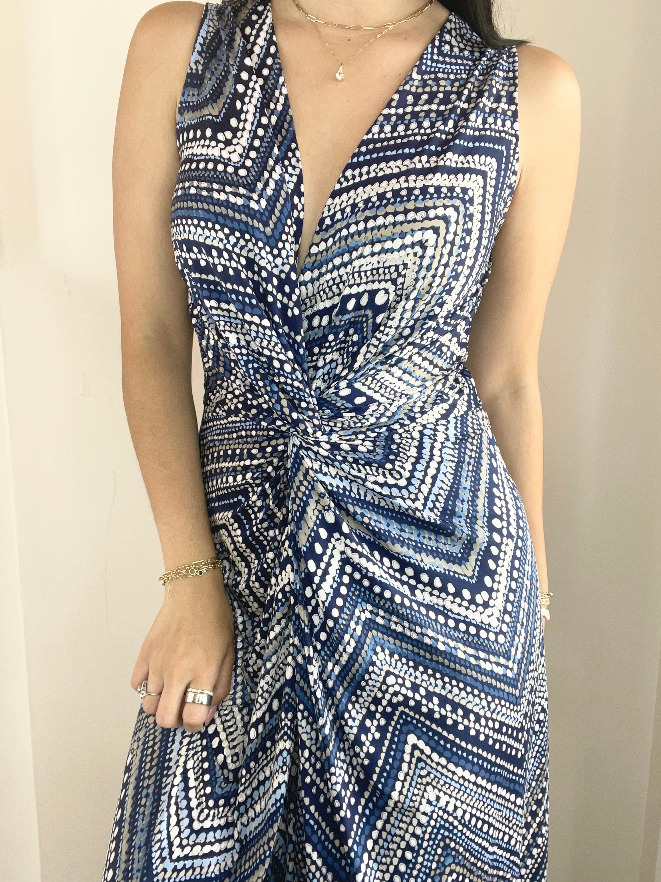 Twist Front Maxi Dress