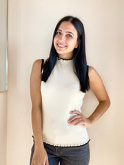 Isla Sleeveless Ruffle Top