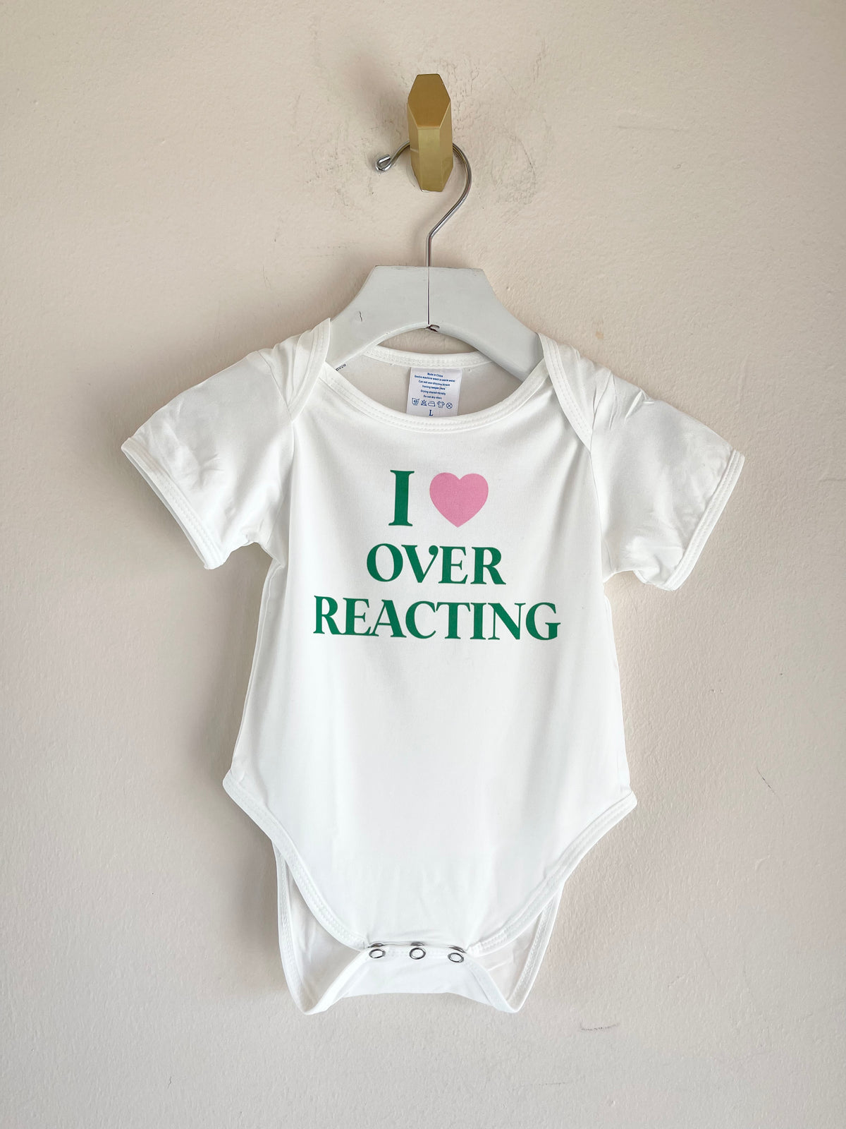 Baby Onesie I Love Pink
