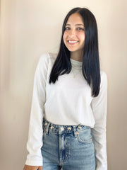 Cotton Cashmere Long Sleeve Tee