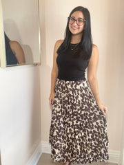 New Pleated Midi Skirt