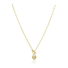 Heart Locked Toggle Necklace