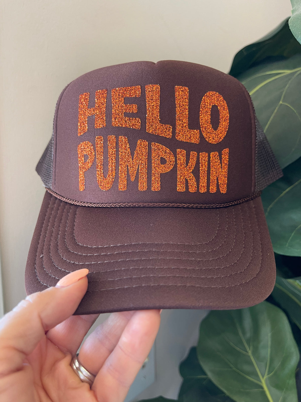 Hello Pumpkin Trucker Hat