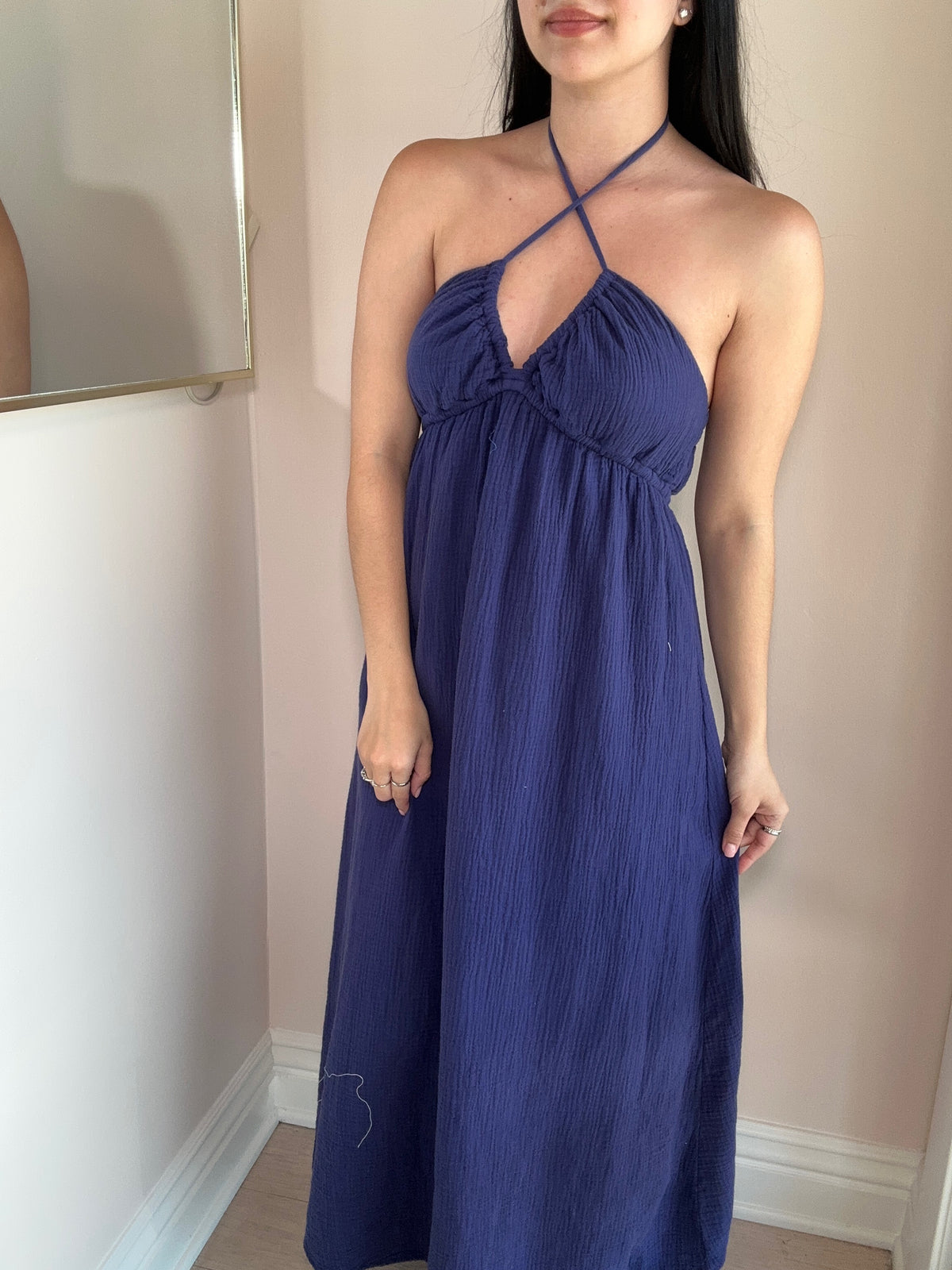 V Halter Dress