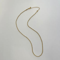 Thin Twisted Rope Necklace