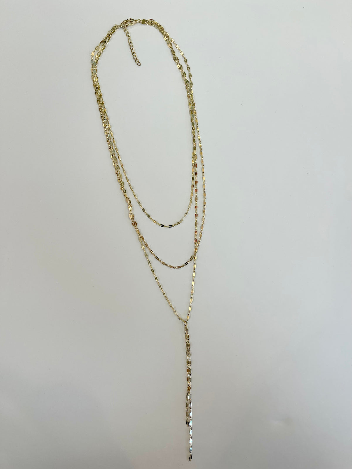 3 in 1 Chain Lariat Necklace