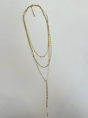 3 in 1 Chain Lariat Necklace