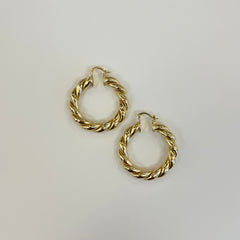 Rope Twist Hoops
