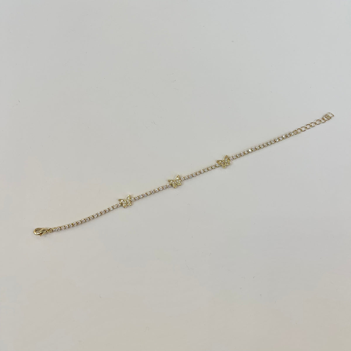 CZ Butterfly Tennis Chain