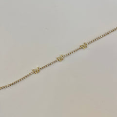 CZ Butterfly Tennis Chain