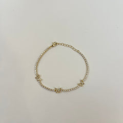 CZ Butterfly Tennis Chain