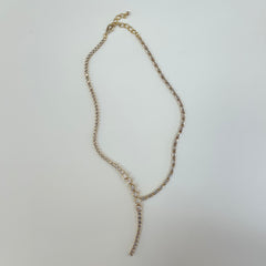 CZ Lariat Necklace
