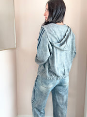 Faux Denim Jacket